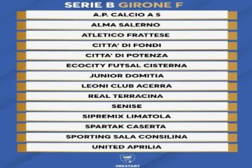 Città di Fondi: adesso la Serie B è realtà! I rossoblu entrano nel Futsal Nazionale